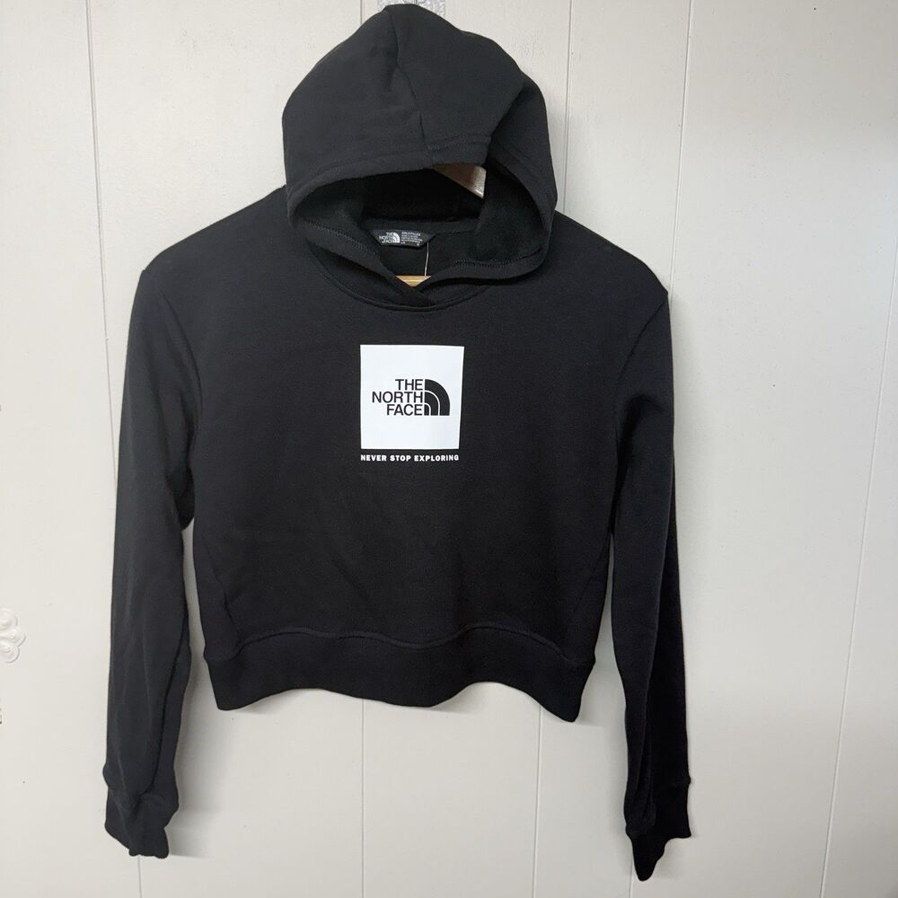 The North Face Camp Fleece Pullover Hoodie Be A Good Person Black Girl L 12 NWT